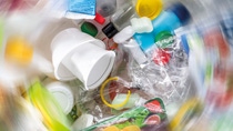 Circular economy means decoupling growth from resource consumption. The image represents the variety of plastic waste generated by an average household. The aim is to establish a new understanding of plastic waste as a resource and to view research into recycling options as an opportunity. BASF contributes to closing and expanding the loops by developing and implementing circular solutions for various materials, further optimizing our operations, and offering resource-efficient products and services that support our customers' circular goals.
Photo: BASF Circular economy means decoupling growth from resource consumption. The image represents the variety of plastic waste generated by an average household. The aim is to establish a new understanding of plastic waste as a resource and to view research into recycling options as an opportunity. BASF contributes to closing and expanding the loops by developing and implementing circular solutions for various materials, further optimizing our operations, and offering resource-efficient products and services that support our customers' circular goals.
Photo: BASF